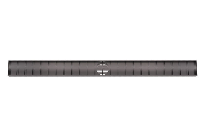 LINSOL EZYFLOW 900 LINEAR HEELGUARD CHANNEL GRATE MATTE BLACK