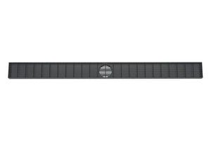 LINSOL EZYFLOW HEELGUARD CHANNEL GRATE MATTE BLACK 1200MM