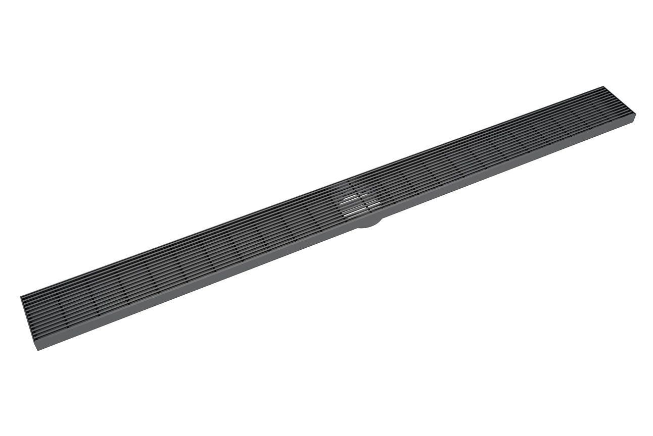 LINSOL EZYFLOW 900 LINEAR HEELGUARD CHANNEL GRATE MATTE BLACK