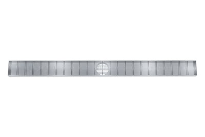LINSOL EZYFLOW HEELGUARD CHANNEL GRATE BRUSHED STAINLESS 1200MM