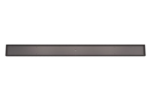 LINSOL EZYFLOW TILE INSERT CHANNEL GRATE GUN METAL 1200MM