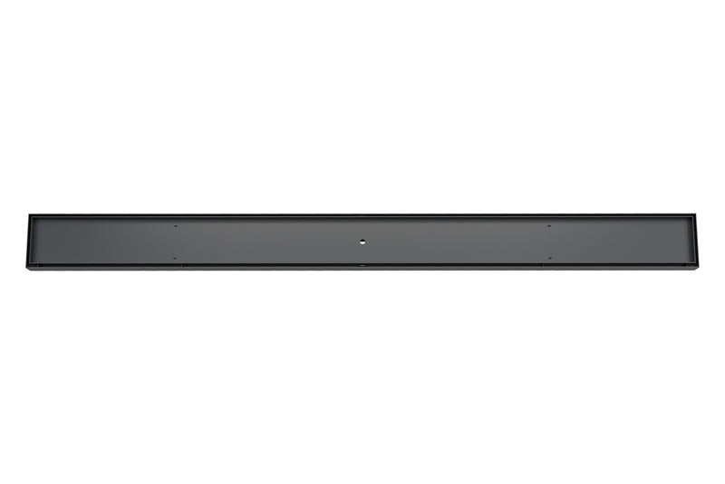 LINSOL EZYFLOW TILE INSERT CHANNEL GRATE MATTE BLACK 1200MM