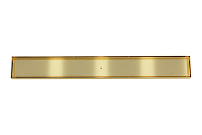 LINSOL EZYFLOW TILE  INSERT CHANNEL GRATE BRUSHED BRASS 800MM