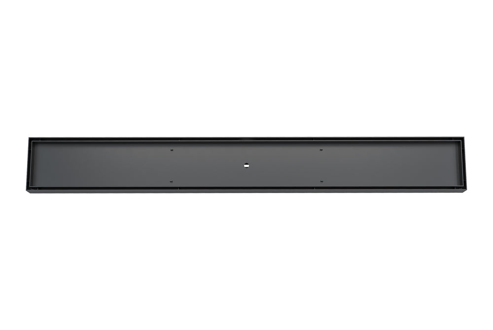 LINSOL EZYFLOW TILE  INSERT CHANNEL GRATE MATTE BLACK 800MM