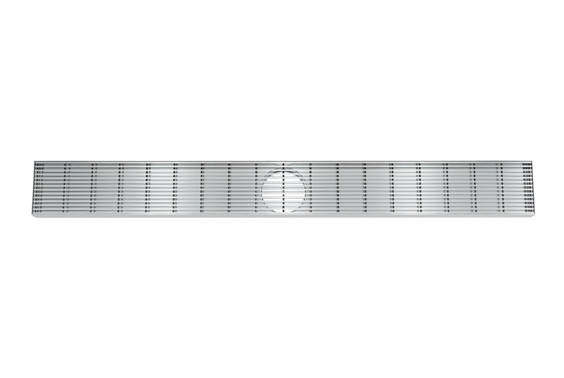 LINSOL EZYFLOW 900 LINEAR HEELGUARD CHANNEL GRATE BRUSHED STAINLESS