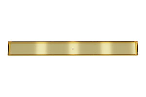 LINSOL EZYFLOW TILE INSERT CHANNEL GRATE BRUSHED BRASS 900MM