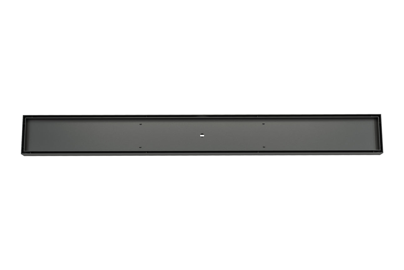 LINSOL EZYFLOW TILE INSERT CHANNEL GRATE MATTE BLACK 900MM