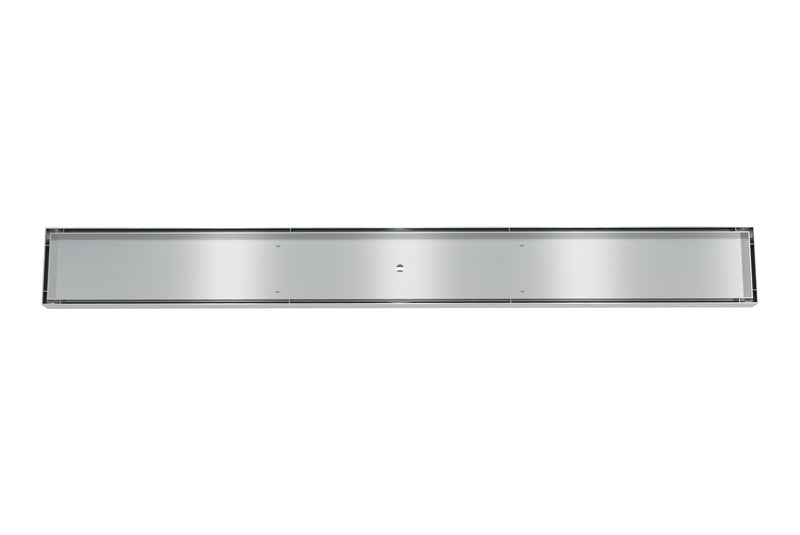 LINSOL EZYFLOW TILE INSERT CHANNEL GRATE BRUSHED STAINLESS 900MM