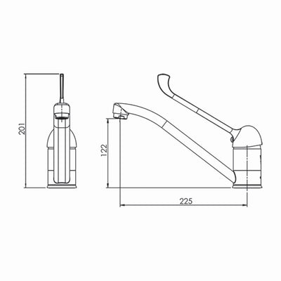 FELTON CARE SINK MIXER CHROME