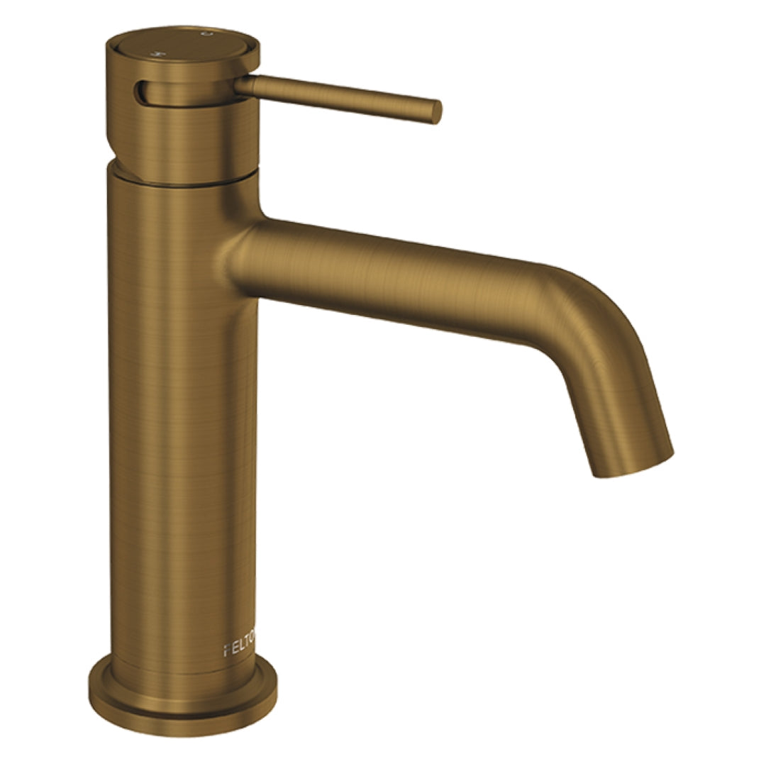 FELTON TATE BASIN MIXER 177MM BRUSHED BRONZE