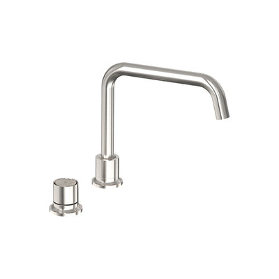 FELTON TATE DIGITAL DECK MOUNTED MIXER 202MM BRUSHED NICKEL
