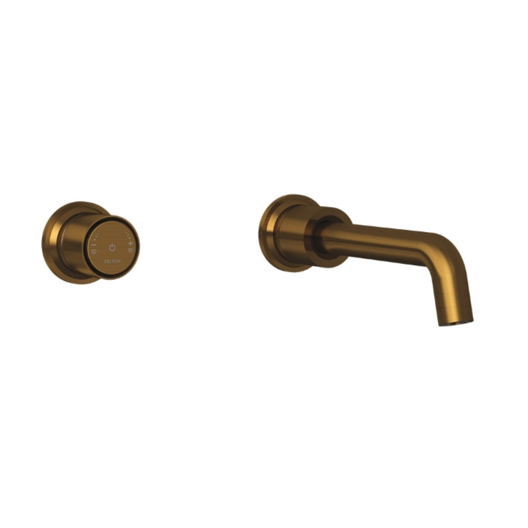 FELTON TATE DIGITAL WALL MOUNTED MIXER BRUSHED BRONZE 180MM