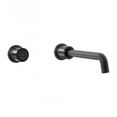 FELTON TATE DIGITAL WALL MOUNTED MIXER 220MM BLACK AND GLOSS BLACK