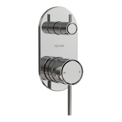 FELTON TATE DIVERTER MIXER 139MM CHROME