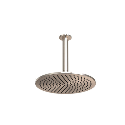 FELTON TATE RAIN HEAD CEILING MOUNTED 250MM BRUSHED NICKEL