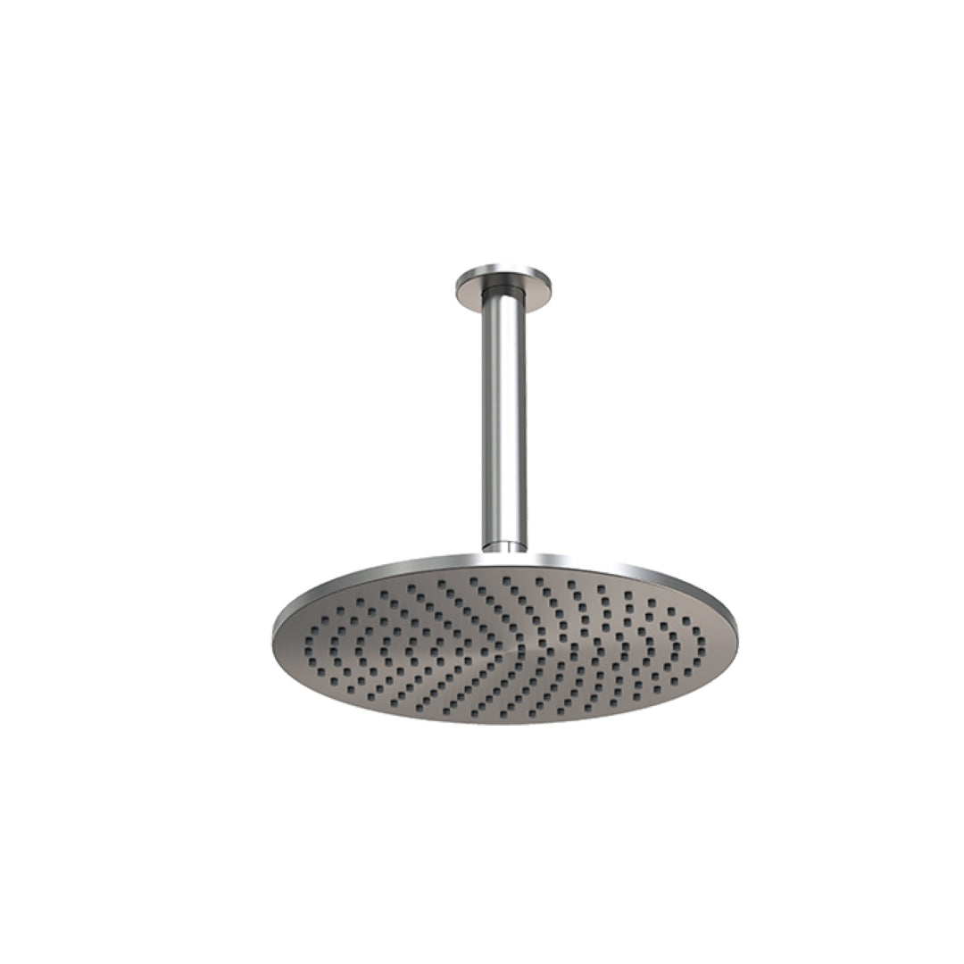 FELTON TATE RAIN HEAD CEILING MOUNTED GUN METAL 250MM