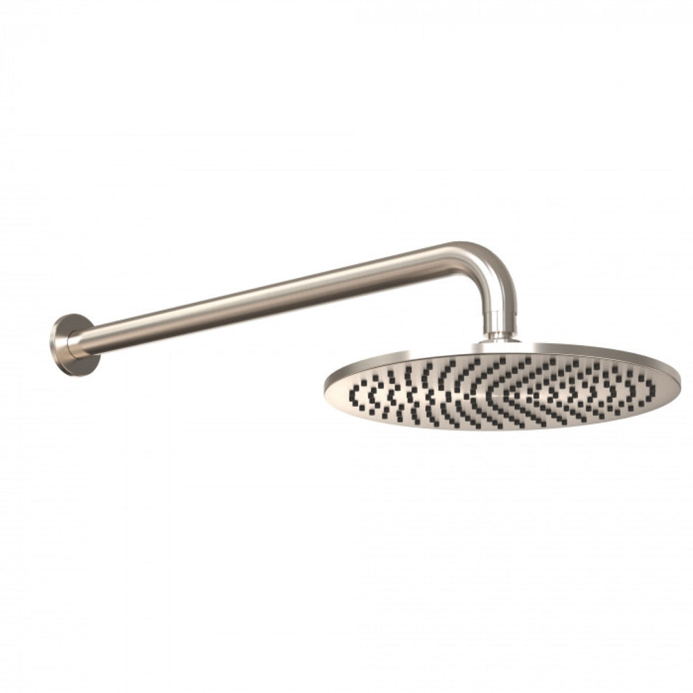 FELTON TATE RAIN HEAD WALL MOUNTED 250MM BRUSHED NICKEL