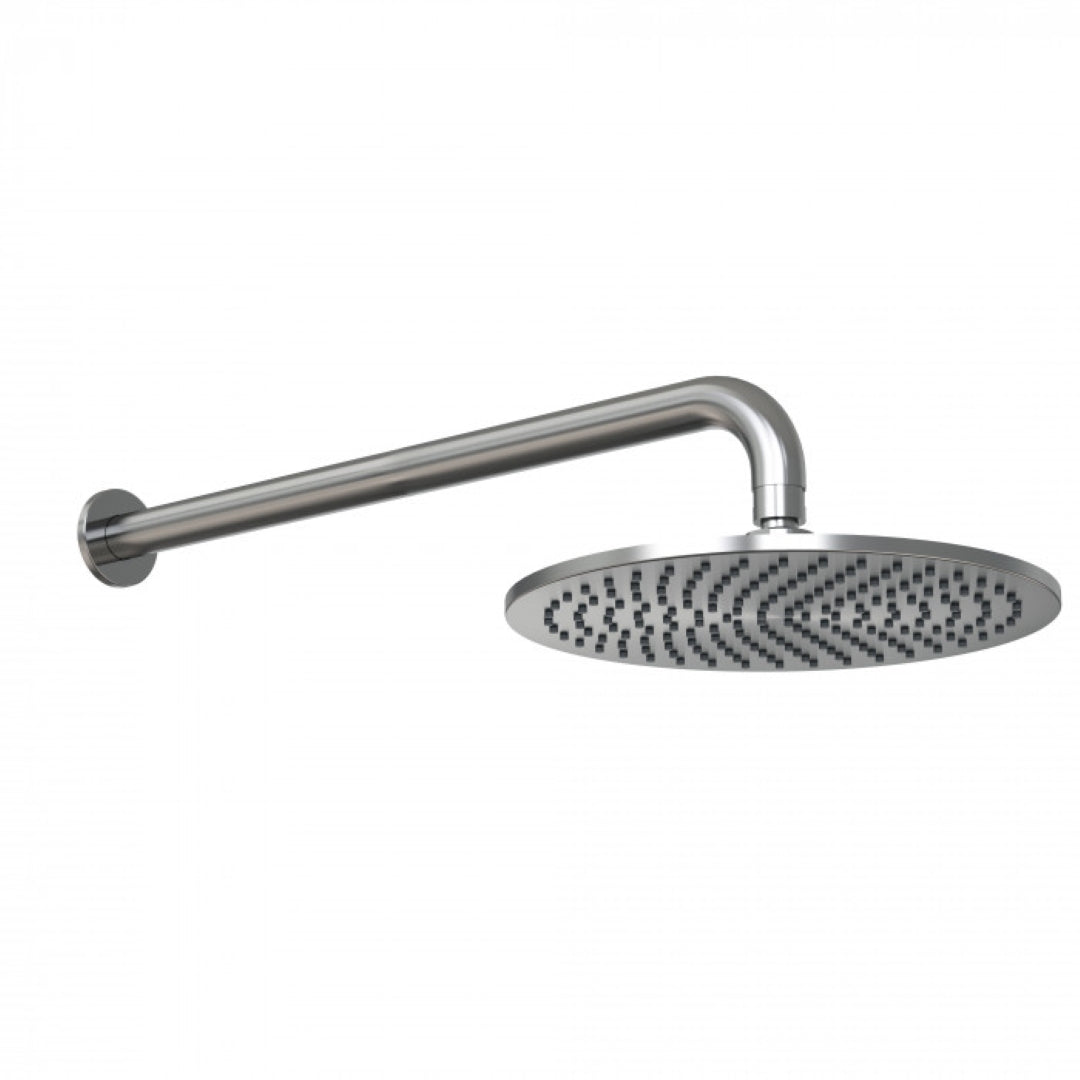 FELTON TATE RAIN HEAD WALL MOUNTED 250MM GUN METAL