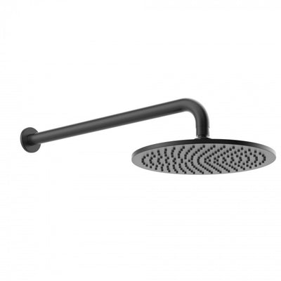 FELTON TATE RAIN HEAD WALL MOUNTED 250MM MATTE BLACK