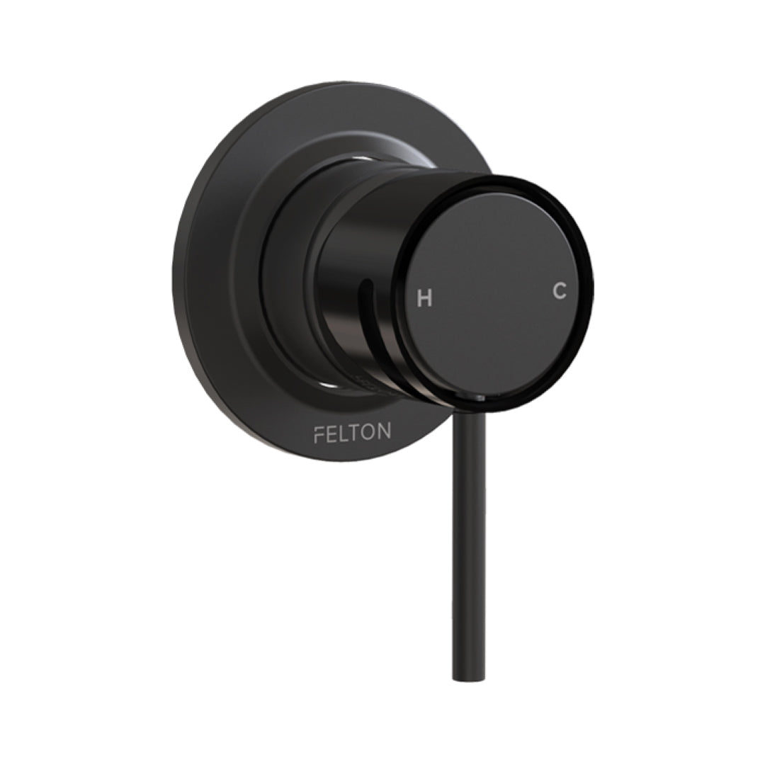 FELTON TATE SHOWER MIXER GLOSS BLACK