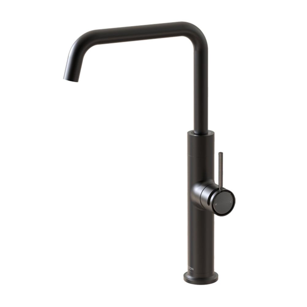 FELTON TATE SINK MIXER 372MM BLACK AND GUN METAL