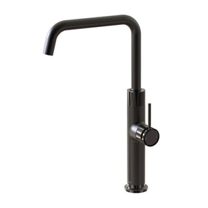 FELTON TATE SINK MIXER 372MM BLACK AND GLOSS BLACK