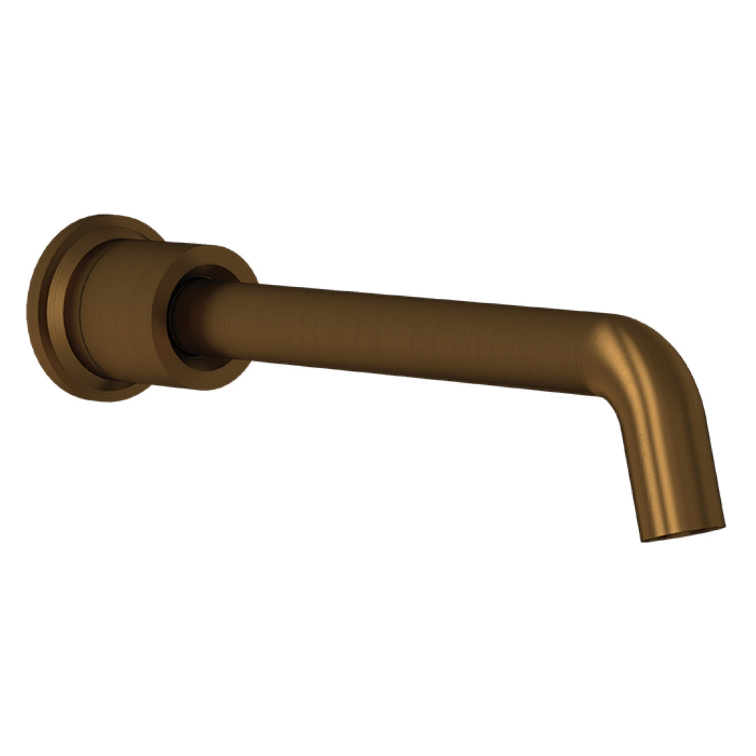 FELTON TATE WALL MOUNTED SPOUT BRUSHED BRONZE 220MM