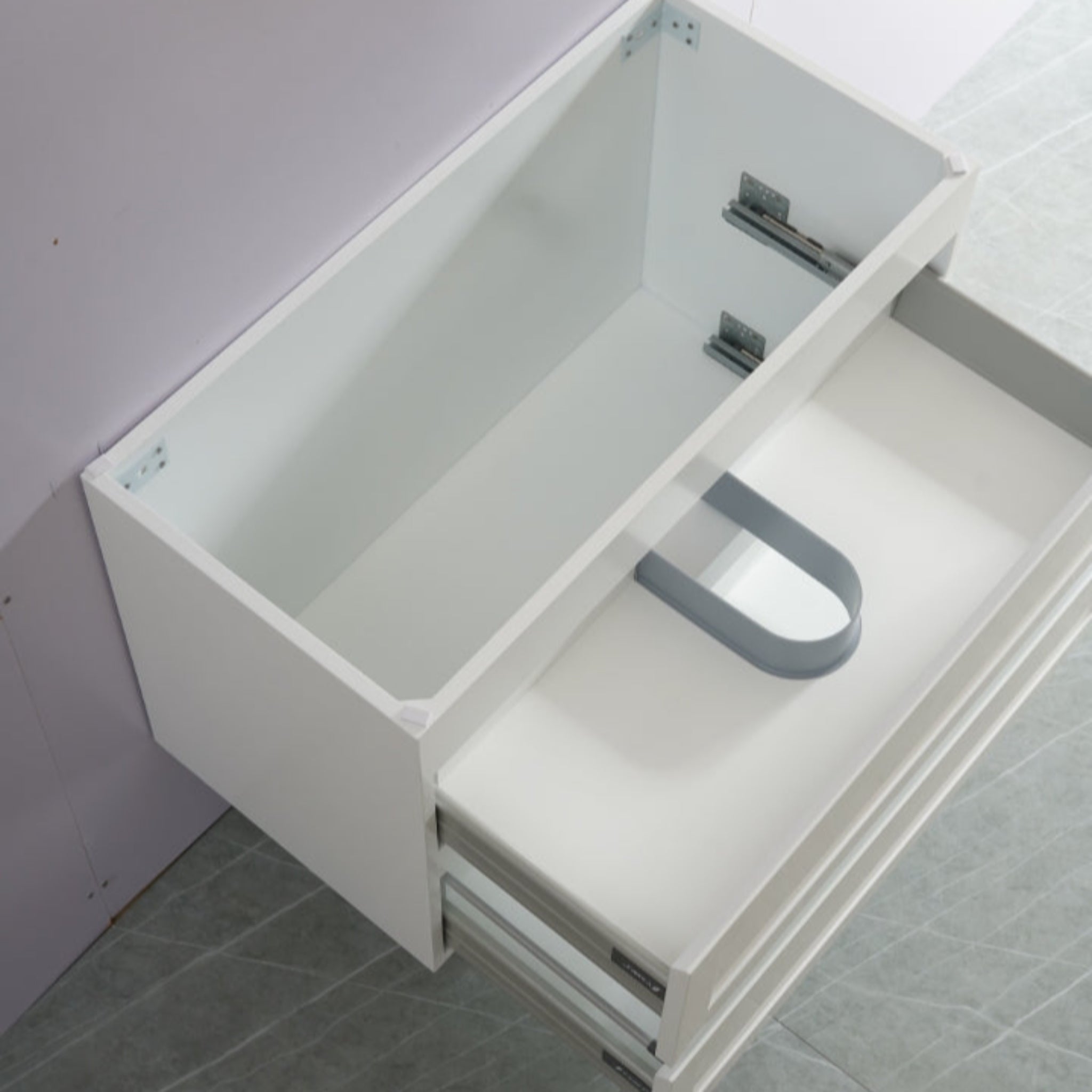 CETO FREMANTLE MATTE WHITE 900MM SINGLE BOWL WALL HUNG VANITY