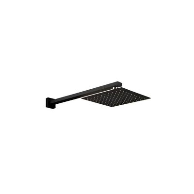HELLYCAR ERIC WALL SHOWER ARM AND SHOWER HEAD 200MM BLACK