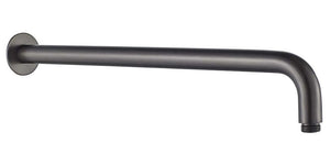 HELLYCAR CHRIS WALL SHOWER ARM 450MM BRUSHED GUN METAL