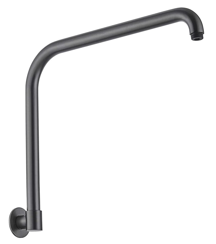 HELLYCAR CHRIS SHOWER ARM BRUSHED GUN METAL 400MM