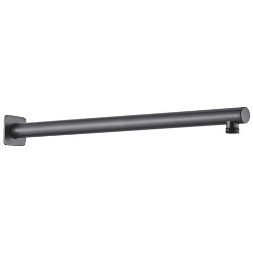 HELLYCAR LIMPID WALL SHOWER ARM BRUSHED GUN METAL 450MM