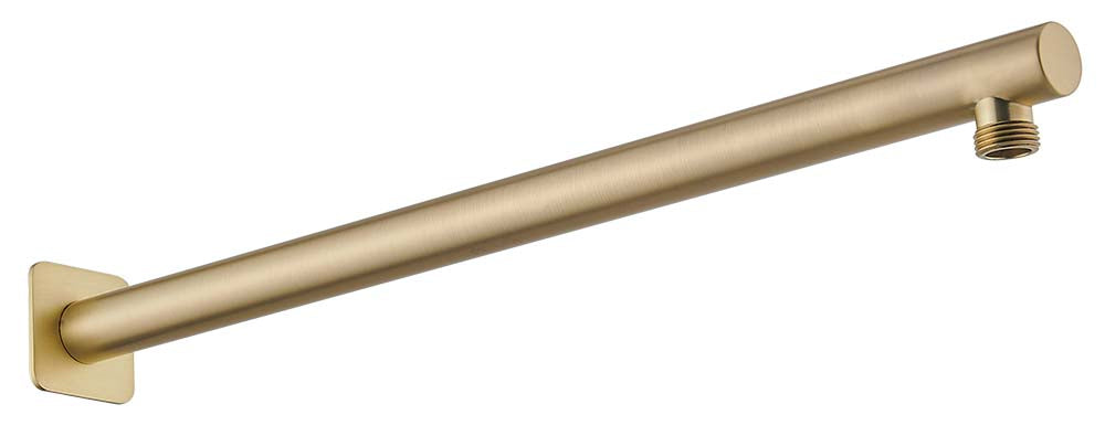 HELLYCAR LIMPID WALL SHOWER ARM BRUSHED GOLD 450MM