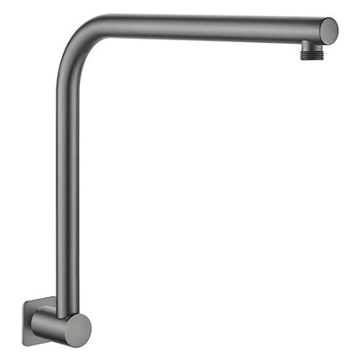 HELLYCAR LIMPID SHOWER ARM 370MM BRUSHED GUN METAL