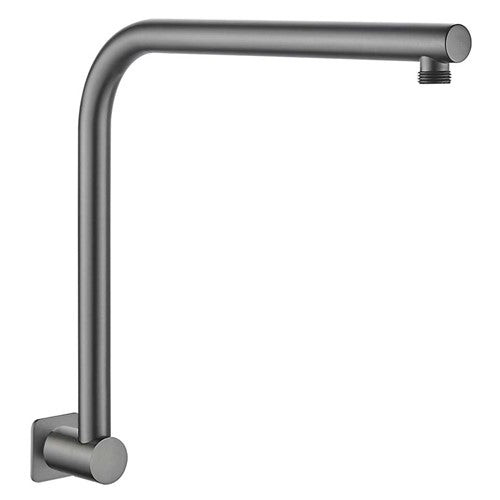 HELLYCAR LIMPID SHOWER ARM BRUSHED GUN METAL 370MM