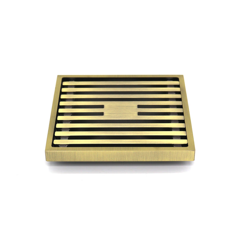 GRATES2GO SLIMLINE BRASS POINT DRAIN SATIN NICKEL 100MM