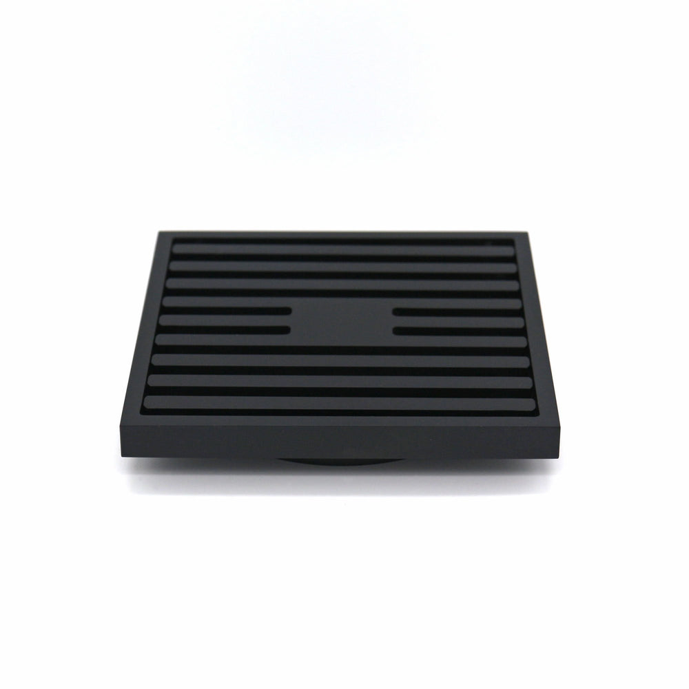GRATES2GO SLIMLINE BRASS POINT DRAIN SATIN NICKEL 100MM