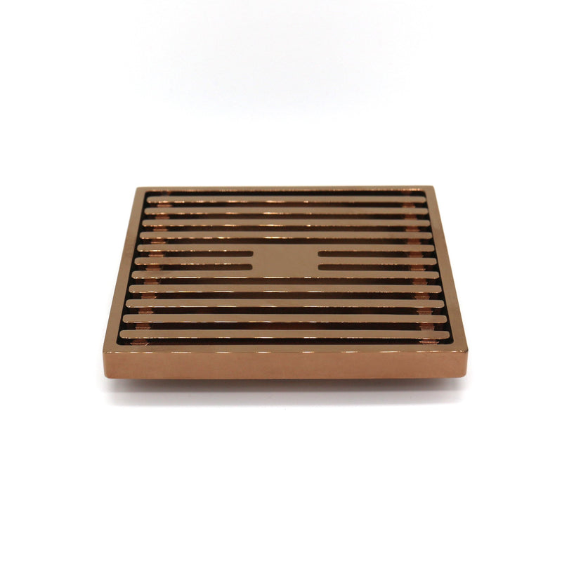 GRATES2GO SLIMLINE BRASS POINT DRAIN SATIN NICKEL 100MM