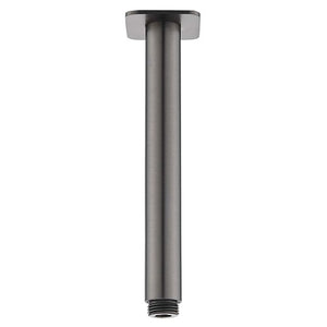 HELLYCAR LIMPID CEILING SHOWER ARM BRUSHED GUN METAL 100MM, 200MM,300MM AND 400MM
