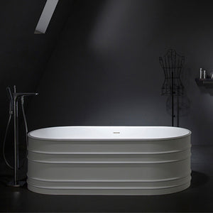 GALLARIA ADUA FREESTANDING STONE BATHTUB WHITE 1700MM