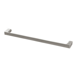 PHOENIX GLOSS SINGLE NON-HEATED TOWEL RAIL BRUSHED NICKEL 600MM