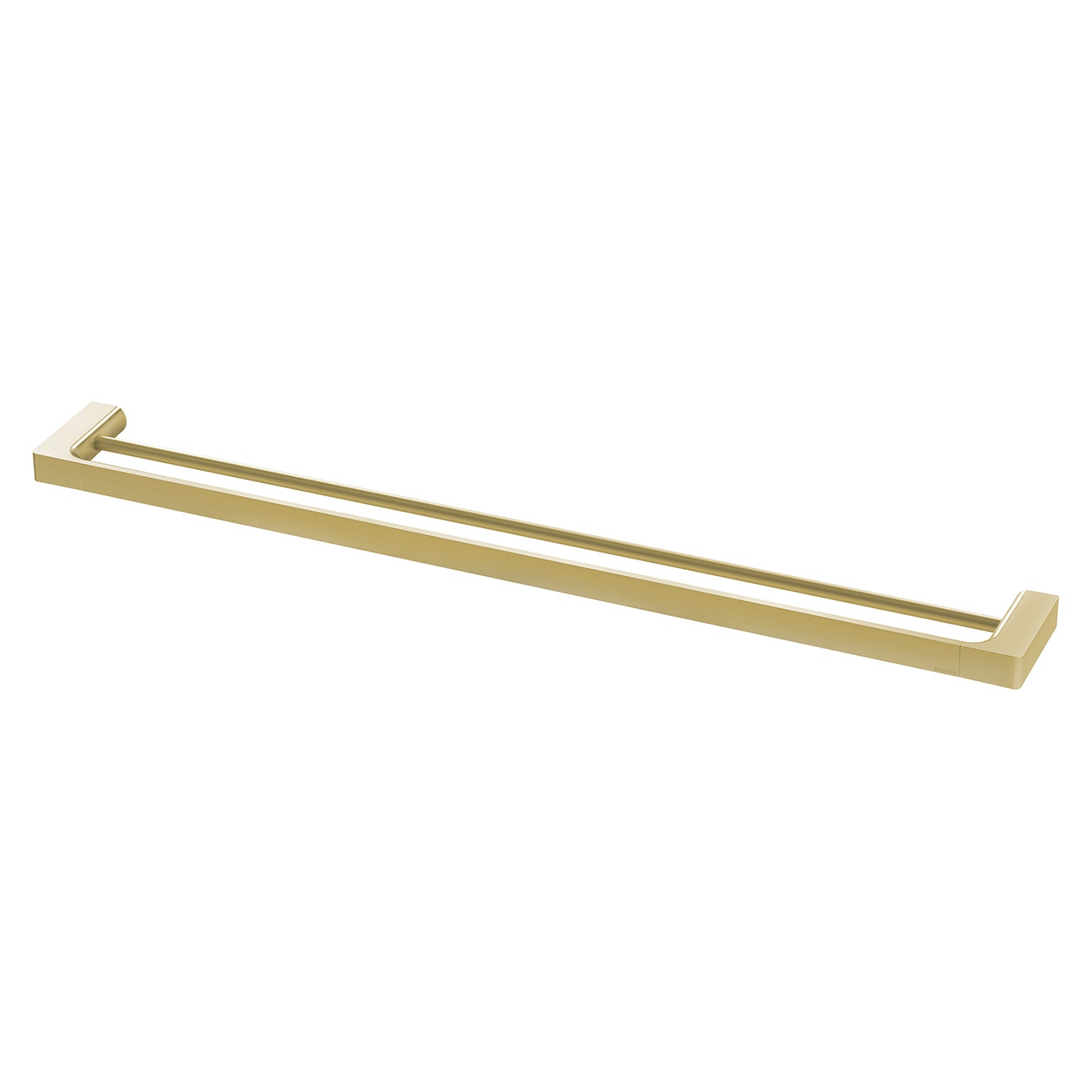 PHOENIX GLOSS DOUBLE NON-HEATED TOWEL RAIL BRUSHED GOLD 800MM
