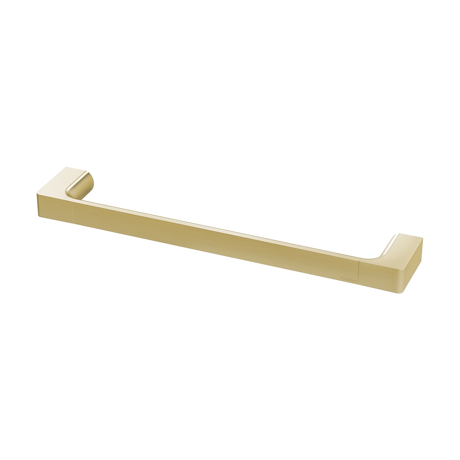 PHOENIX GLOSS NON-HEATED HAND TOWEL RAIL BRUSHED GOLD 350MM