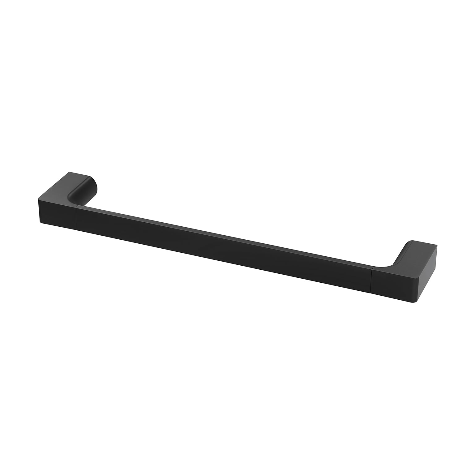 PHOENIX GLOSS NON-HEATED HAND TOWEL RAIL MATTE BLACK 350MM