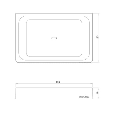 PHOENIX GLOSS SOAP DISH CHROME 80MM