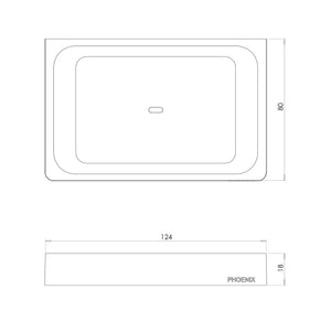 PHOENIX GLOSS SOAP DISH BRUSHED NICKEL 124MM