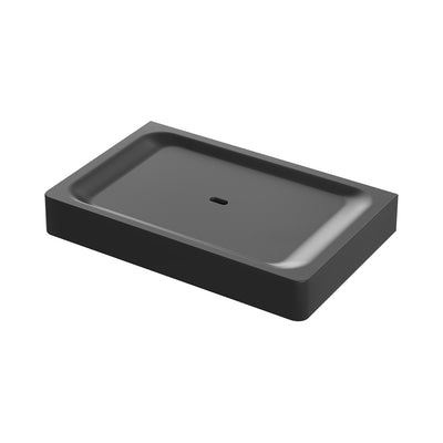 PHOENIX GLOSS SOAP DISH MATTE BLACK 80MM