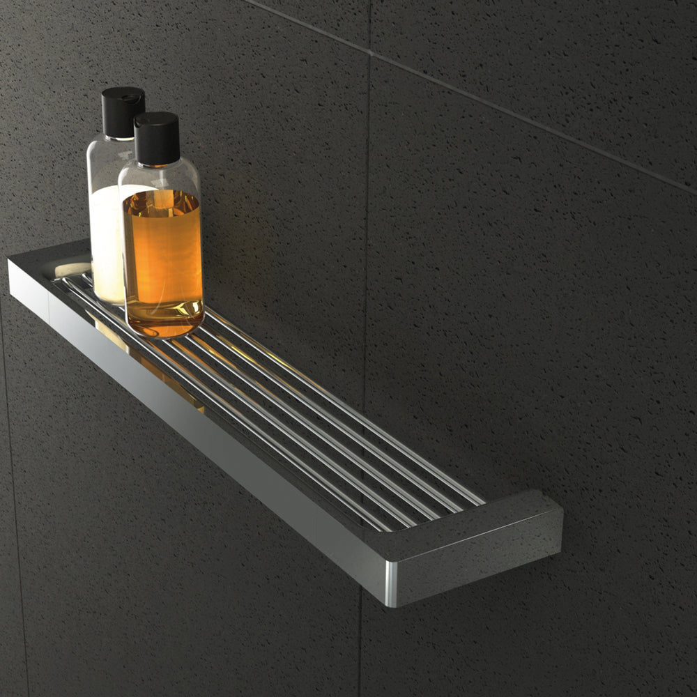 PHOENIX GLOSS SHOWER SHELF CHROME 400MM
