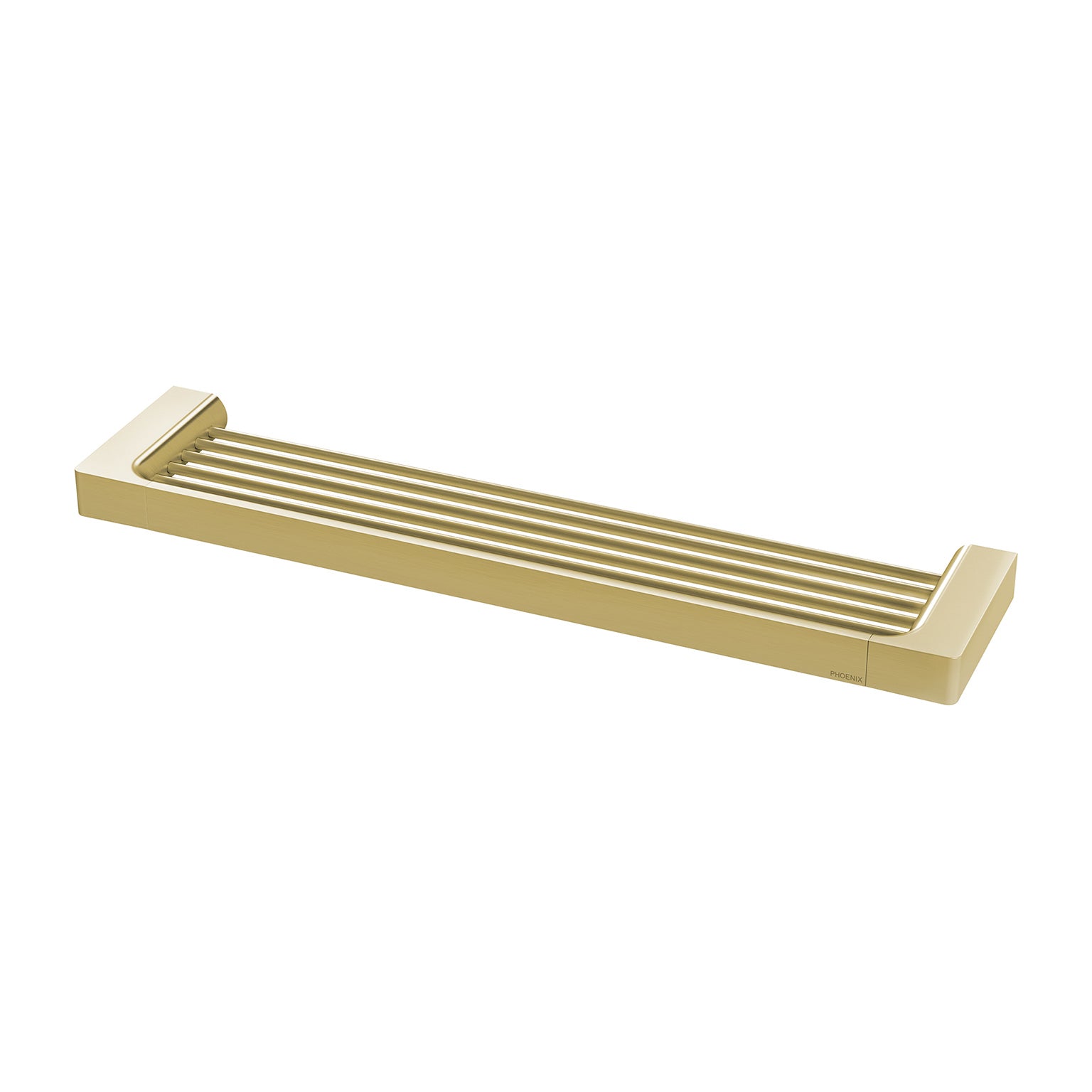 PHOENIX GLOSS SHOWER SHELF BRUSHED GOLD 400MM