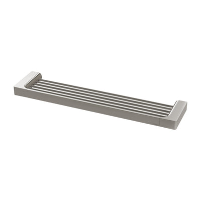 PHOENIX GLOSS SHOWER SHELF BRUSHED NICKEL 400MM
